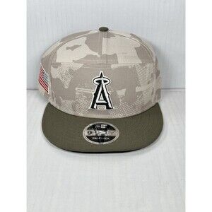 New Era Los Angeles Angels 2025 Armed Forces Day 9FIFTY Split Panel Snapback Hat